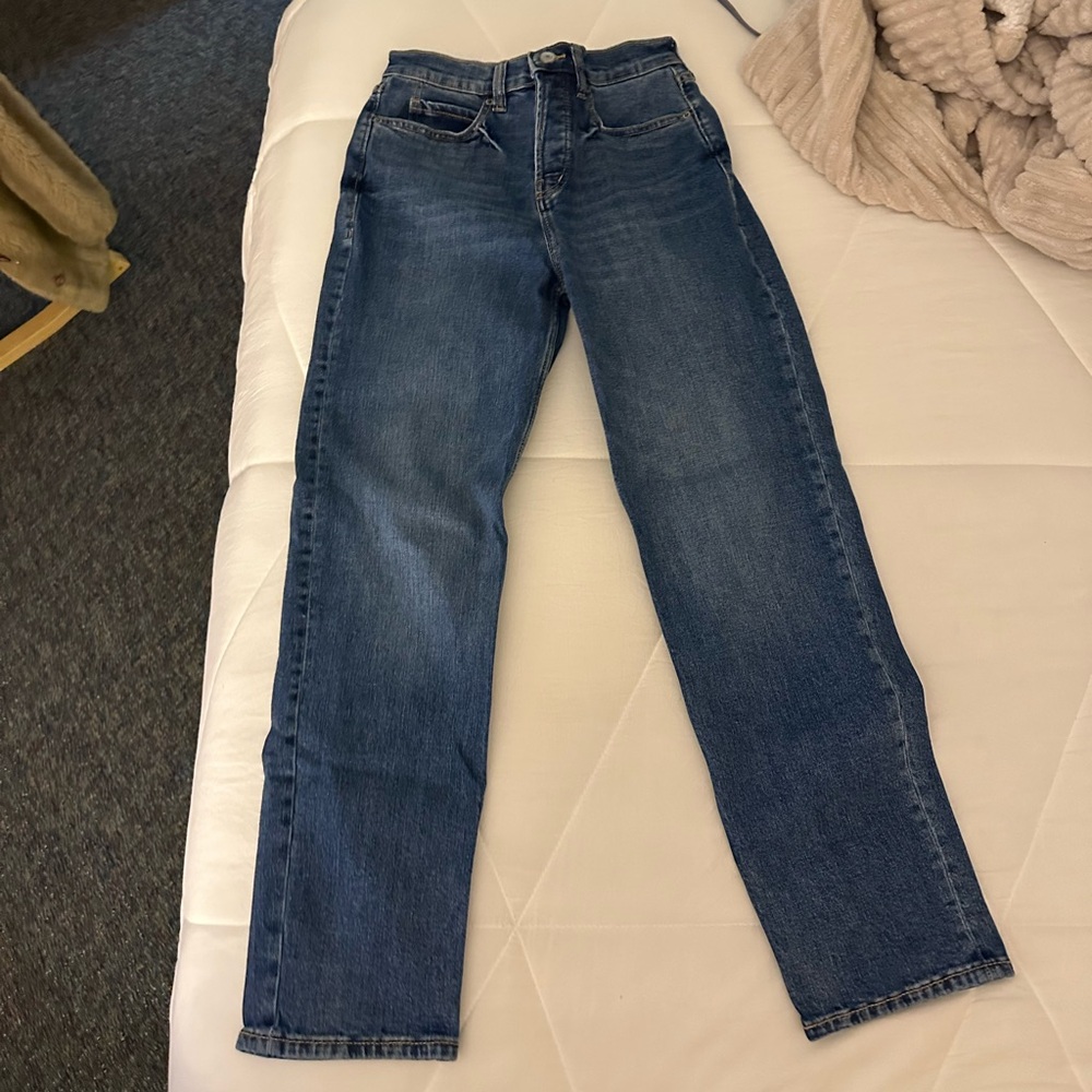 Old Navy Buttonfly Straight Jeans, size 0